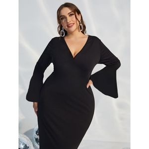 Forever 21 Plus Bodycon Dress with Bell Sleeves